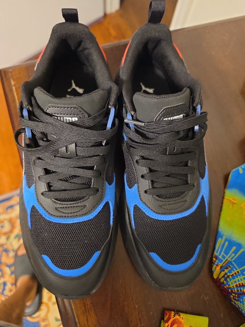 PUMA Trinity Bmw Callaboration Black and Blue Athletic Sneakers